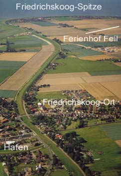 Deichlinie zwischen Friedrichskoog-Ort und -Spitze